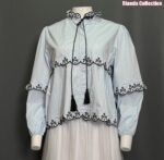 BKAR ATASAN LD 106 PB 57 BKK IMPORT BAHAN KATUN PPOPLINE PREMIUM VARIASI BORDIR DAN TALI - Gambar 4