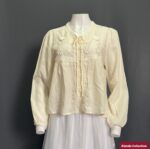 BUSI ATASAN LD 100 PB 57 BKK IMPORT BAHAN KATUN VARIASI BORDIR BUNGA TIMBUL TANPA FURING NERAWANG - Gambar 2