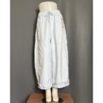 KJEB KULOT LP 72-100 LPAHA 90 PK 88 BKK IMPORT BAHAN SEMI SOFT JEANS VARIASI RUFFLE SAKU KIRI KANAN - Gambar 13