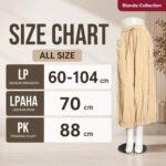 KJAM KULOT LP 60-104 LPAHA 70 PK 88 BKK IMPORT BAHAN KATUN PREMIUM VARIASI RUFFLE SAKU KANAN KIRI - Gambar 7