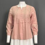BRAW ATASAN LD 110 PB 60 BKK IMPORT BAHAN KATUN BORDIR VARIASI BORDIR DAN KANCING TANPA FURING NERAWANG - Gambar 5