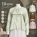BUDE ATASAN LD 96 PB 57 BKK IMPORT BAHAN KATUN TISSUE MOTIF RENDA VARIASI TALI BABY DOLL TANPA FURING NERAWANG
