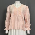 BEPS ATASAN LD 115 PB 60 BKK IMPORT BAHAN KATUN BORDIR VARIASI BORDIR DAN KANCING TANPA FURING NERAWANG - Gambar 7