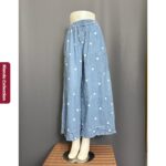 KYOW KULOT LP 66-100 LPAHA 74 PK 90 BKK BAHAN JEANS MOTIF POLKADOT VARIASI REMPEL SAKU KANAN KIRI - Gambar 5