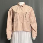 BWOO ATASAN LD 120 PB 53 BKK IMPORT BAHAN KATUN POPLINE VARIASI BORDIR SAKU DEPAN - Gambar 8