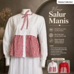 BIKO ATASAN LD 105 PB 58 BKK IMPORT BAHAN KATUN POPLINE PREMIUM KOMBINASI SALUR VARIASI TALI
