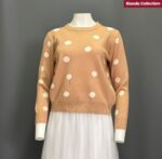 BNAL SWEATER LD 115 PB 55 BKK IMPORT BAHAN KATUN RAJUT MOTIF POLKADOT - Gambar 3
