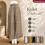 KOBI KULOT LP 66-96 LPAHA 72 PK 95 BKK IMPORT BAHAN KATUN PREMIUM MOTIF POLKADOT VARIASI RUFFLE SAKU KANAN KIRI