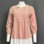 BRAW ATASAN LD 110 PB 60 BKK IMPORT BAHAN KATUN BORDIR VARIASI BORDIR DAN KANCING TANPA FURING NERAWANG - Gambar 4