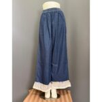 KTIK KULOT LP 64-96 LPAHA 74 PK 98 BKK IMPORT BAHAN JEANS PREMIUM VARIASI RENDA SAKU KIRI KANAN - Gambar 3