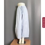 KUKE KULOT BARREL BKK IMPORT BAHAN SOFT JEANS PREMIUM SAKU KANAN KIRI PINGGANG NGARET - Gambar 3