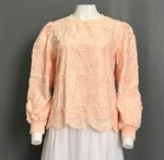 BLEN ATASAN LD 106 PB 58 BKK IMPORT BAHAN KATUN BORDIR TIMBUL FULL FURING - Gambar 5