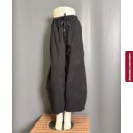 KUKE KULOT BARREL BKK IMPORT BAHAN SOFT JEANS PREMIUM SAKU KANAN KIRI PINGGANG NGARET - Gambar 2