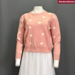 BNAL SWEATER LD 115 PB 55 BKK IMPORT BAHAN KATUN RAJUT MOTIF POLKADOT - Gambar 7