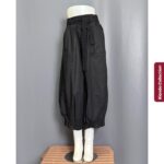 KCOB KULOT BKK IMPORT BAHAN KATUN PREMIUM VARIASI RUFFLE BELT RENDA SAKU KANAN KIRI - Gambar 5