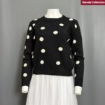 BNAL SWEATER LD 115 PB 55 BKK IMPORT BAHAN KATUN RAJUT MOTIF POLKADOT - Gambar 10