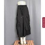 KEOL KULOT PALAZZO LP 70-112 LPAHA 96 PK 86 BKK IMPORT BAHAN KATUN PREMIUM VARIASI BUBBLE SAKU KANAN KIRI - Gambar 5