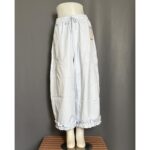 KJEB KULOT LP 72-100 LPAHA 90 PK 88 BKK IMPORT BAHAN SEMI SOFT JEANS VARIASI RUFFLE SAKU KIRI KANAN - Gambar 5