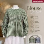 BALA ATASAN LD 100 PB 65 BKK IMPORT BAHAN KATUN SALUR KOTAK POTONGAN BABY DOLL DADA STRECHY