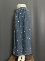 KAMU KULOT LP 60-100 LPAHA 76 PK 97 BKK IMPORT BAHAN JEANS PREMIUM VARIASI RENDA SAKU KIRI KANAN - Gambar 4
