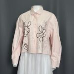BAHU ATASAN LD 118 PB 59 BKK IMPORT BAHAN KATUN POPLINE VARIASI RENDA - Gambar 5