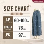 KAMU KULOT LP 60-100 LPAHA 76 PK 97 BKK IMPORT BAHAN JEANS PREMIUM VARIASI RENDA SAKU KIRI KANAN - Gambar 6