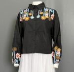 BHTM ATASAN LD 120 PB 57 BKK IMPORT BAHAN KATUN POPLINE VARIASI BORDIR BUNGA - Gambar 2