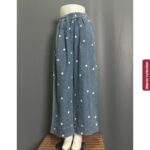 KAMU KULOT LP 60-100 LPAHA 76 PK 97 BKK IMPORT BAHAN JEANS PREMIUM VARIASI RENDA SAKU KIRI KANAN - Gambar 8
