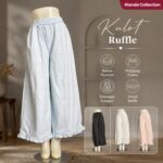 KUBU KULOT LP 66-100 LPAHA 70 PK 92 BKK IMPORT BAHAN KATUN PARASUT PREMIUM VARIASI RUFFLE SAKU KANAN KIRI