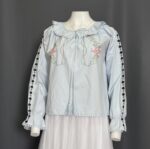 BIHE ATASAN LD 115 PB 58 BKK IMPORT BAHAN KATUN POPLINE PREMIUM VARIASI BORDIR VARIASI TALI - Gambar 3