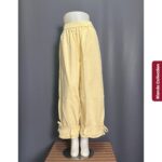 KOWI KULOT LP 65-102 LPAHA 76 PK 89 BKK IMPORT BAHAN KATUN VARIASI RUFFLE TALI SAKU KANAN KIRI - Gambar 3
