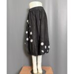 KIBO KULOT LP 70-110 LPAHA 100 PK 78 BKK IMPORT BAHAN SOFT JEANS MOTIF POLKADOT SAKU KANAN KIRI - Gambar 2