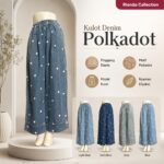 KAMU KULOT LP 60-100 LPAHA 76 PK 97 BKK IMPORT BAHAN JEANS PREMIUM VARIASI RENDA SAKU KIRI KANAN