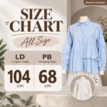 BAJU ATASAN LD 104 PB 68 BKK IMPORT BAHAN KATUN POPLINE VARIASI LAYER - Gambar 4