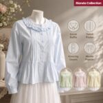 BFOL ATASAN LD 98 PB 54 BKK IMPORT BAHAN KATUN POPLINE VARIASI RENDA POTONGAN BABY DOLL