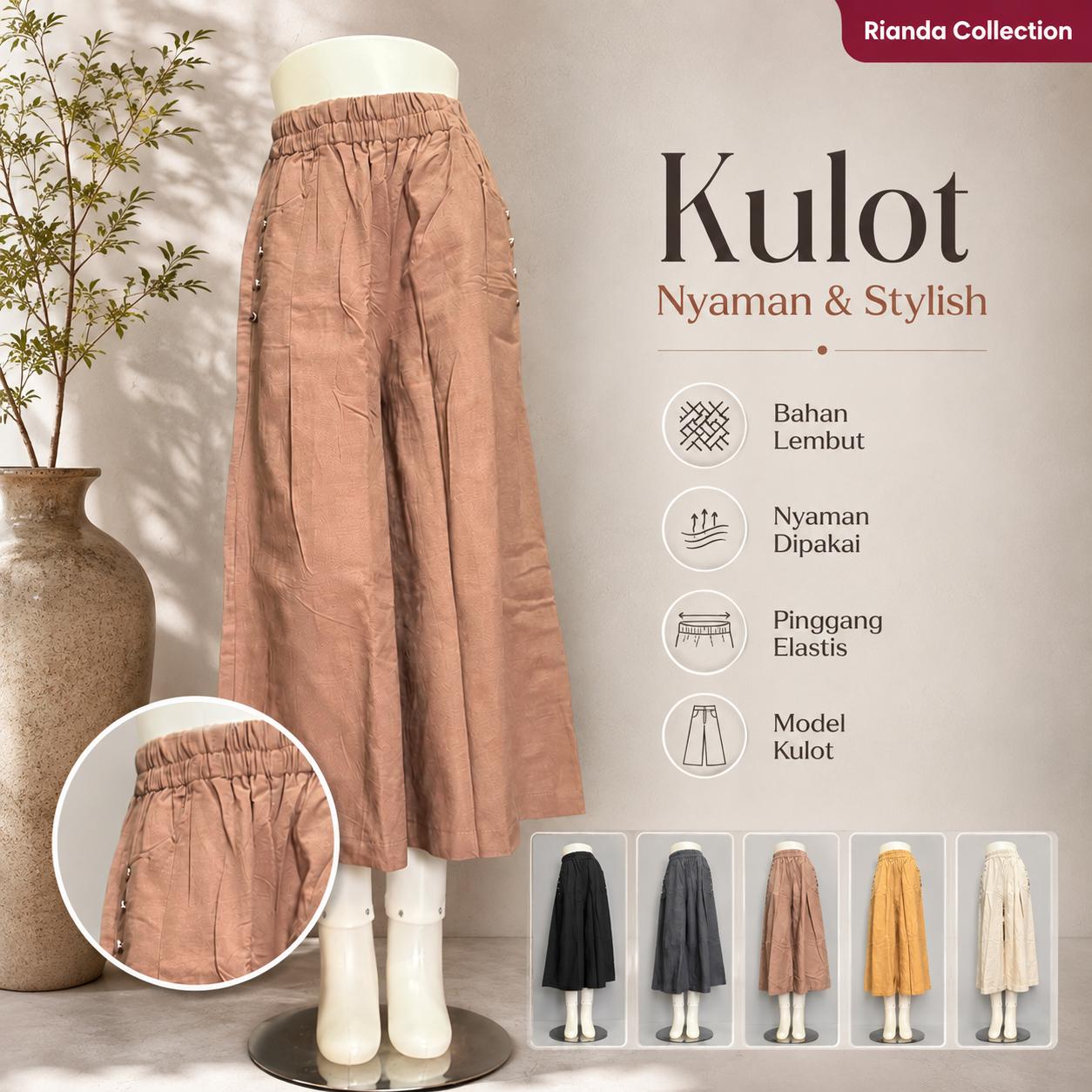 810cc02446eb4e50aea23679466cc0c4tplv-aphluv4xwc-origin-jpeg.jpeg KATA KULOT PALAZZO LP 50-90 LPAHA 73 PK 91 BKK IMPORT BAHAN KATUN LINEN PREMIUM VARIASI KANCING SAKU KANAN KIRI - Gambar 1
