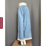 KUDA KULOT LP 64-96 LPAHA 72 PK 97 BKK IMPORT BAHAN JEANS PREMIUM VARIASI RENDA SAKU KIRI KANAN - Gambar 9