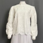 BLEN ATASAN LD 106 PB 58 BKK IMPORT BAHAN KATUN BORDIR TIMBUL FULL FURING - Gambar 9