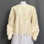 BLEN ATASAN LD 106 PB 58 BKK IMPORT BAHAN KATUN BORDIR TIMBUL FULL FURING - Gambar 6