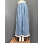 KTIK KULOT LP 64-96 LPAHA 74 PK 98 BKK IMPORT BAHAN JEANS PREMIUM VARIASI RENDA SAKU KIRI KANAN - Gambar 6