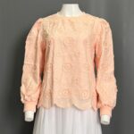 BLEN ATASAN LD 106 PB 58 BKK IMPORT BAHAN KATUN BORDIR TIMBUL FULL FURING - Gambar 8