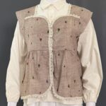 BPSI ATASAN LD 110 PB 64 BKK IMPORT SET KEMEJA DAN VEST BAHAN KATUN BERMOTIF VARIASI RENDA - Gambar 2
