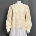 BLEN ATASAN LD 106 PB 58 BKK IMPORT BAHAN KATUN BORDIR TIMBUL FULL FURING - Gambar 2
