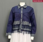 BLEW ATASAN LD 110 PB 55 BKK IMPORT BAHAN KATUN POPLINE VARIASI RUFFLE, TALI, DAN TALI - Gambar 2
