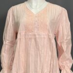 BEPS ATASAN LD 115 PB 60 BKK IMPORT BAHAN KATUN BORDIR VARIASI BORDIR DAN KANCING TANPA FURING NERAWANG - Gambar 2