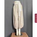 KBON KULOT LP 64-100 LPAHA 72 PK 85 BKK IMPORT KULOT BAHAN KATUN LINEN PREMIUM VARIASI SABUK RENDA SAKU KIRI KANAN - Gambar 8