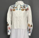 BHTM ATASAN LD 120 PB 57 BKK IMPORT BAHAN KATUN POPLINE VARIASI BORDIR BUNGA - Gambar 3