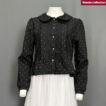 BBIR ATASAN LD 100 PB 51 BKK IMPORT BAHAN SOFT JEANS MOTIF POLKADOT VARIASI RENDA - Gambar 11