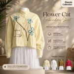 BSAA ATASAN LD 120 PB 58 BKK IMPORT BAHAN KATUN POPLINE VARIASI BORDIR KUCING