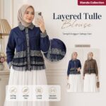BLEW ATASAN LD 110 PB 55 BKK IMPORT BAHAN KATUN POPLINE VARIASI RUFFLE, TALI, DAN TALI